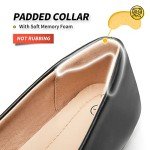 Black and White Faux Suede Pointed-Toe Flats