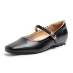 Stylish Black Mary Jane Flats with Arch Support