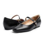 Stylish Black Mary Jane Flats with Arch Support