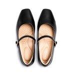 Stylish Black Mary Jane Flats with Arch Support