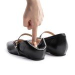 Stylish Black Mary Jane Flats with Arch Support