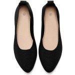 Stylish Black Pointed Toe Flats for Women