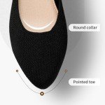 Stylish Black Pointed Toe Flats for Women