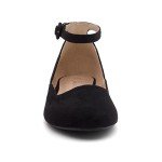 Women's Low Wedge Ankle Strap Flat Shoes