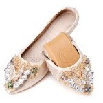 Anxle Women's Bling Rhinestone Foldable Ballet Flats