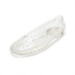 Stylish Clear Jelly Flats for Women - 6.5 Narrow
