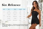 Vozobi Women Mini Dress Sexy Tube Top Silk Strapless Ruched Basque Waist Ruffle Double Layer Short Bodice Dress Y2K Skirt Apricot
