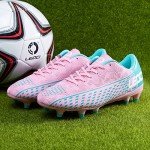 LEOCI Outdoor Soccer Cleats for Women and Men
