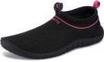 WHITIN Women's Lightweight Aqua Water Shoes - Black/Pink