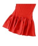 GUCURIN Women Going Out Dresses Short Tank Mini Y2k Dress for Women Sexy Sleeveless Night Party Cocktail Casual Skirt,Red,M