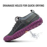 NORTIV 8 Women's Aqua Athletic Shoes - Grey/Purple