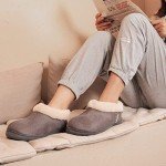 Cozy Memory Foam Slippers with Faux Fur Collar