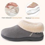 Cozy Memory Foam Slippers with Faux Fur Collar