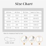 Evshine Women's Fuzzy Cross Band Memory Foam Slippers