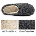 RockDove Sherpa Fleece Clog Slippers for Women