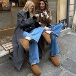 Cozy Suede Platform Boots for Women