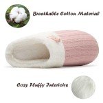 Cozy Pink Fuzzy Memory Foam Slippers for Women