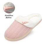 Cozy Pink Fuzzy Memory Foam Slippers for Women