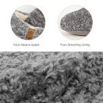 Cozy Slip-On Fuzzy Memory Foam Slippers for Women