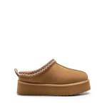 Cozy Genuine Suede Platform Women’s Slippers