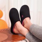 VeraCosy Two-Tone Knit Memory Foam Slippers