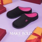 VeraCosy Two-Tone Knit Memory Foam Slippers