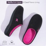 VeraCosy Two-Tone Knit Memory Foam Slippers