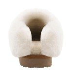 Cozy Brown Fuzzy Memory Foam Slippers for Women