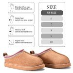 Cozy Women's Chestnut Platform Mini Boot Slippers