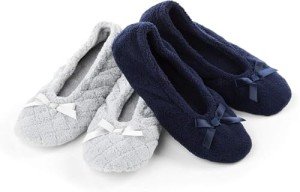 Isotoner Women's Ballerina Slipper Flat - 2 Pack