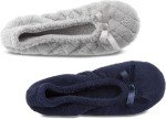 Isotoner Women's Ballerina Slipper Flat - 2 Pack