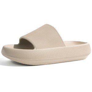 GETOEU Women’s Cloud Slide Slippers - Khaki