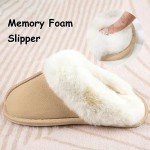 Cozy Fuzzy Memory Foam Slippers for Women