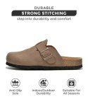 Women's Suede Memory Foam Clogs - Trendy Slip-ons