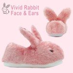 Cute Pink Bunny Slippers for Women