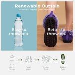 HomeTop Women's Cozy Cable Knit Slippers - Royal Purple