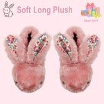 Cute Pink Bunny Slippers for Women