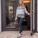 Cozy Wool Felt Sherpa Memory Foam Slippers