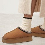 Cozy Women's Fleece-Lined Platform Slipper Boots