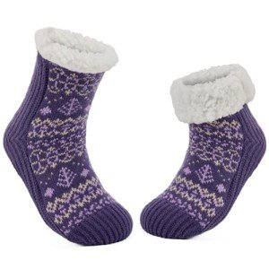 Cozy Fuzzy Winter Slipper Socks for Women