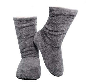 Super Soft Cozy Women's Booties Slippers - Grey