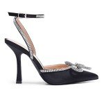 DREAM PAIRS Women's Rhinestone Ankle Strap Heels