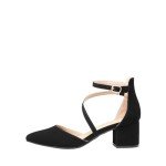 Dream Pairs Black Low Chunky Heels for Women