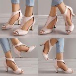 Comfortable Open Toe High Heels for Women