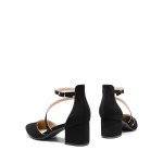 Dream Pairs Black Low Chunky Heels for Women