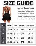 OZICERD Tennis Dress Golf Dresses for Women with Shorts Backless Athletic Dress Casual Summer Dresses Cute Short Dress Black S