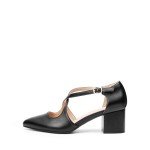 DREAM PAIRS Women's Chunky Heels Dress Pumps