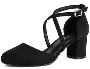 Greatonu Women's Low Block Heels Dress Pumps