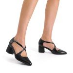 DREAM PAIRS Women's Chunky Heels Dress Pumps