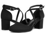 Greatonu Women's Low Block Heels Dress Pumps
